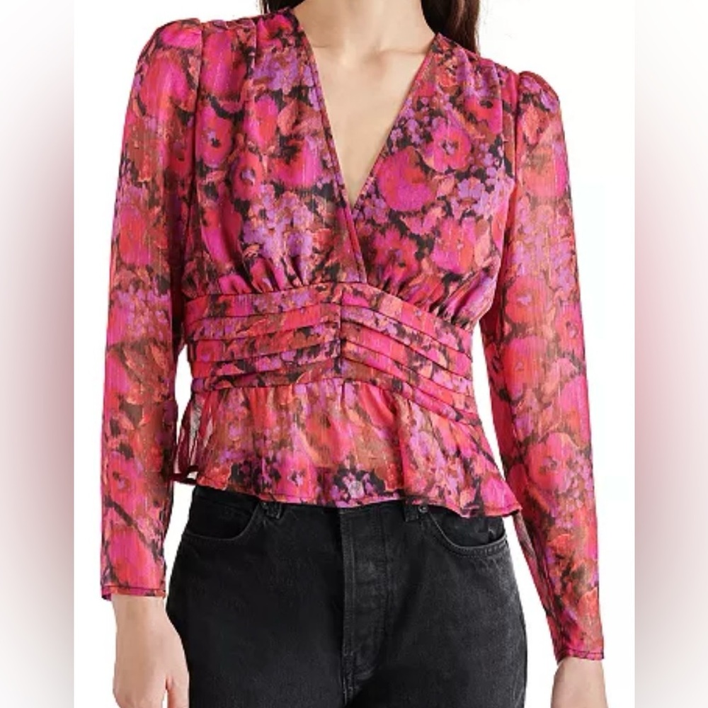Steve Madden Floral Blouse